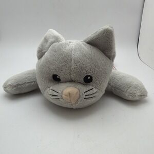 Melissa and Doug Gray Cat Kitten Kitty Plush W/White Belly Stuffed Animal 8"